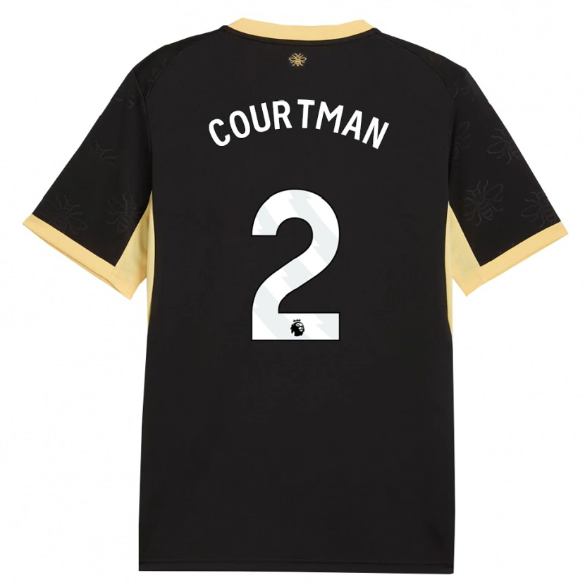 Danxen Mulher Camisola Charlie Courtman #2 Preto Amarelo Alternativa 2026/27 Camisa