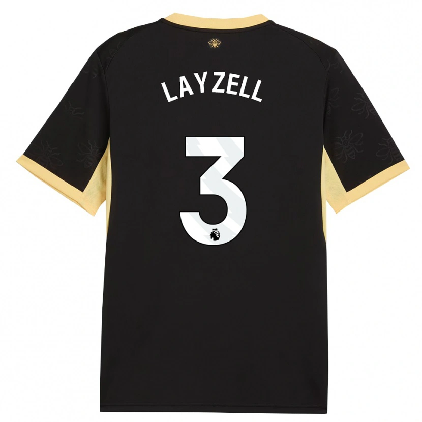 Danxen Mulher Camisola Naomi Layzell #3 Preto Amarelo Alternativa 2026/27 Camisa