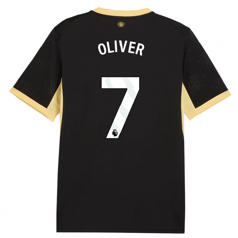 Danxen Mulher Camisola Dexter Oliver #7 Preto Amarelo Alternativa 2026/27 Camisa