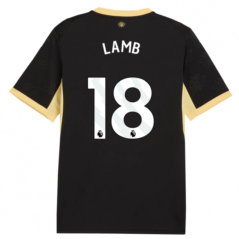 Danxen Mulher Camisola Teddie Lamb #18 Preto Amarelo Alternativa 2026/27 Camisa