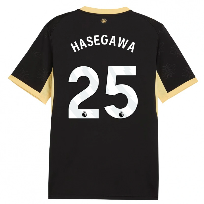 Danxen Mulher Camisola Yui Hasegawa #25 Preto Amarelo Alternativa 2026/27 Camisa