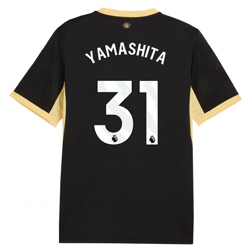 Danxen Mulher Camisola Ayaka Yamashita #31 Preto Amarelo Alternativa 2026/27 Camisa