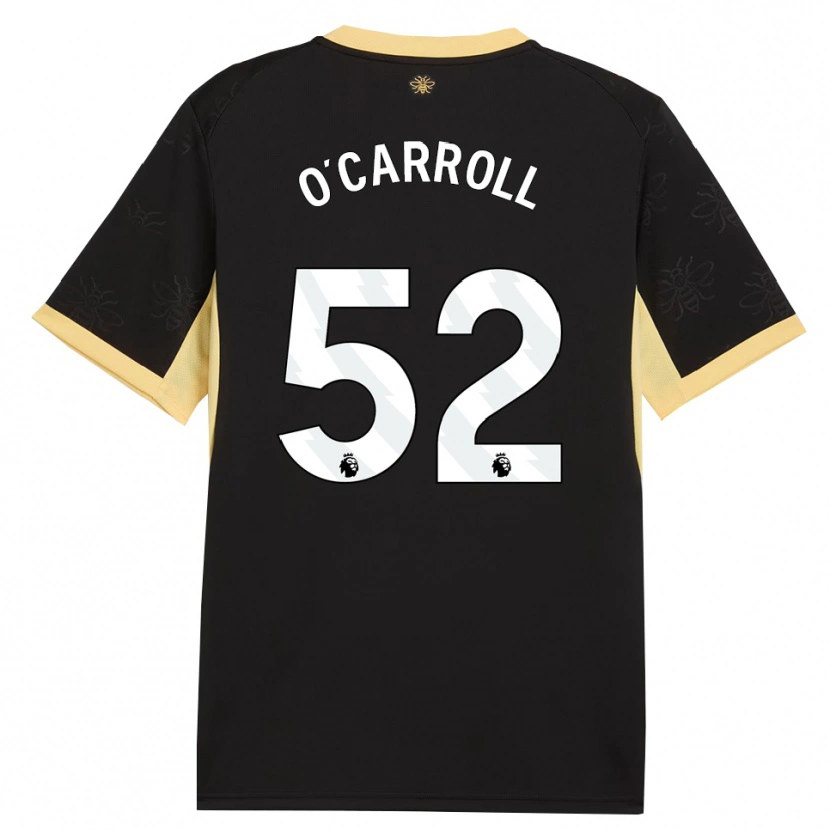 Danxen Mulher Camisola Eve O'carroll #52 Preto Amarelo Alternativa 2026/27 Camisa