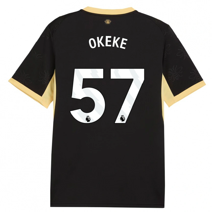 Danxen Mulher Camisola Michael Okeke #57 Preto Amarelo Alternativa 2026/27 Camisa