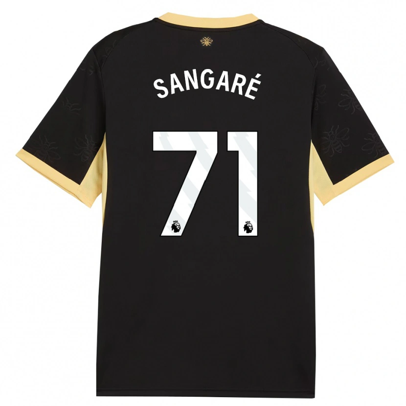 Danxen Mulher Camisola Mahamadou Sangaré #71 Preto Amarelo Alternativa 2026/27 Camisa