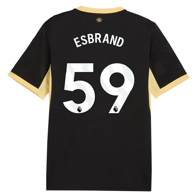 Danxen Mulher Camisola Josh Wilson-Esbrand #59 Preto Amarelo Alternativa 2026/27 Camisa