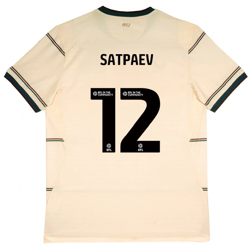 Danxen Mulher Camisola Dastan Satpaev #12 Beige Borgonha Alternativa 2026/27 Camisa