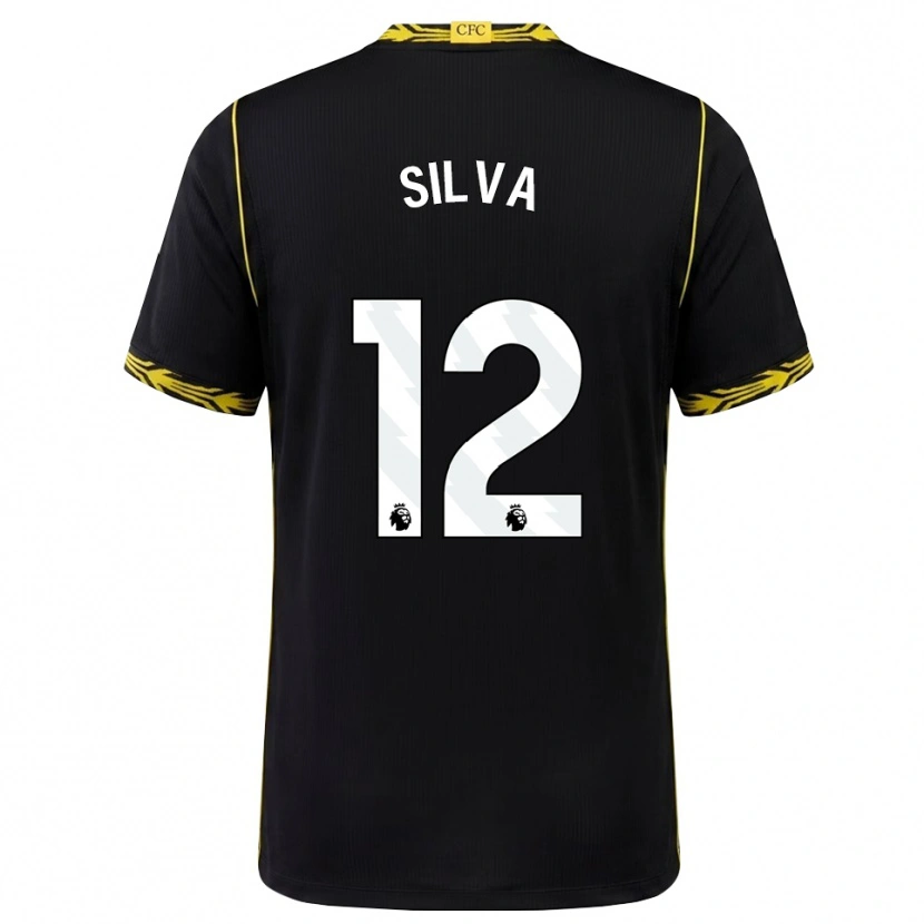 Danxen Mulher Camisola Isago Silva #12 Preto Amarelo Alternativa 2026/27 Camisa