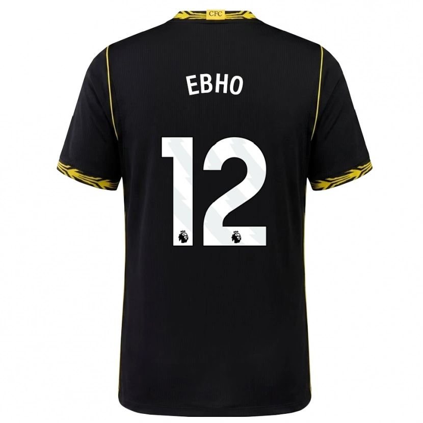 Danxen Mulher Camisola Riley Ebho #12 Preto Amarelo Alternativa 2026/27 Camisa