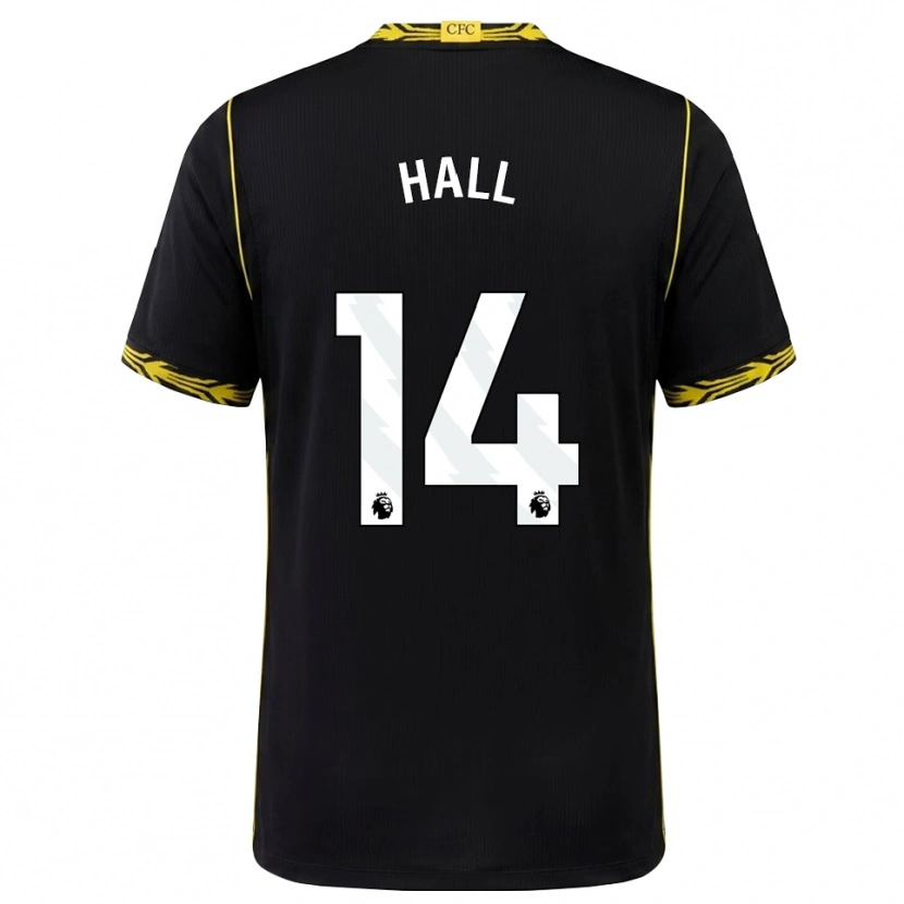 Danxen Mulher Camisola Jacob Hall #14 Preto Amarelo Alternativa 2026/27 Camisa