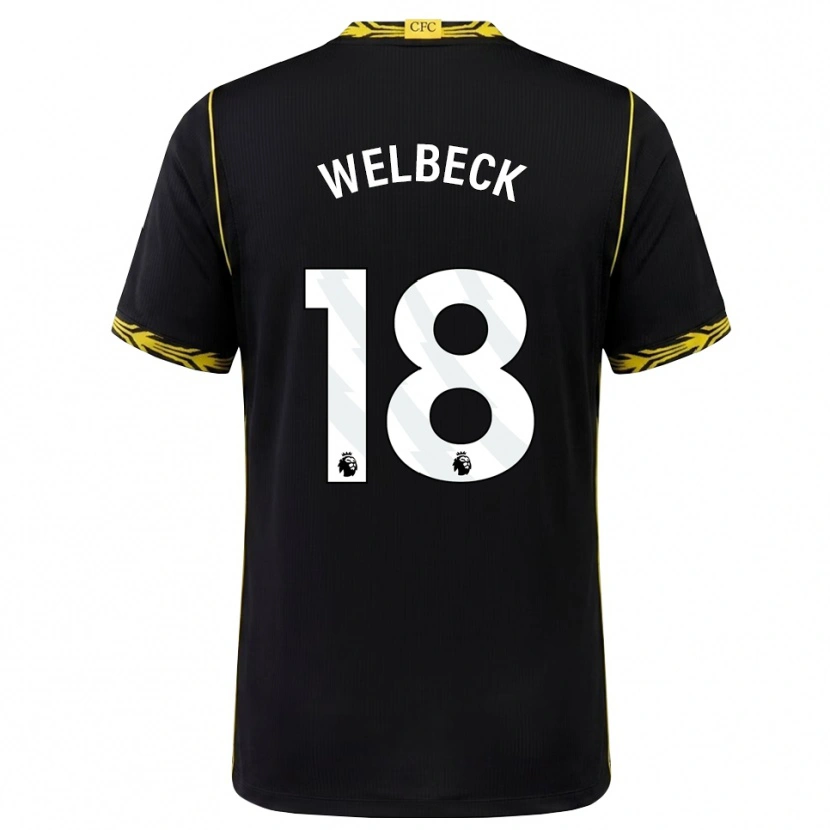 Danxen Mulher Camisola Danny Welbeck #18 Preto Amarelo Alternativa 2026/27 Camisa