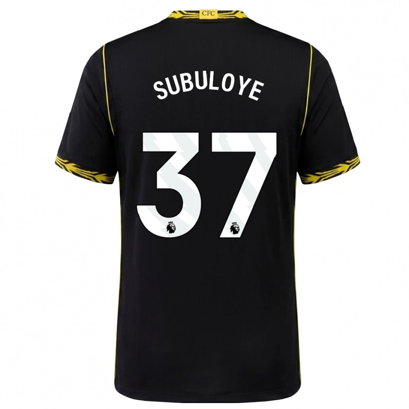 Danxen Mulher Camisola Olutayo Subuloye #37 Preto Amarelo Alternativa 2026/27 Camisa