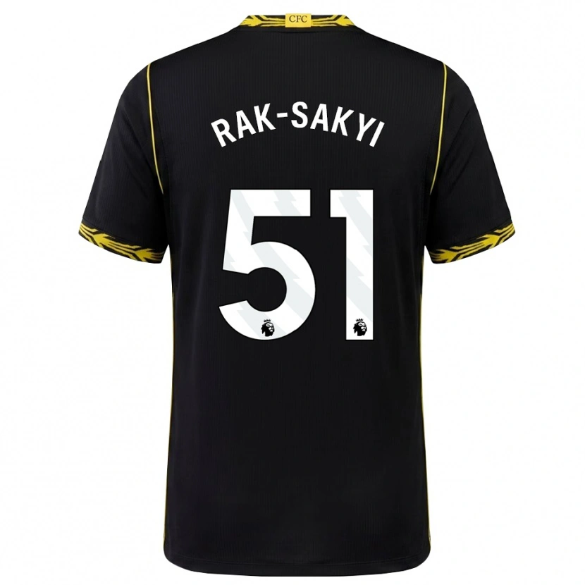 Danxen Mulher Camisola Sam Rak-Sakyi #51 Preto Amarelo Alternativa 2026/27 Camisa