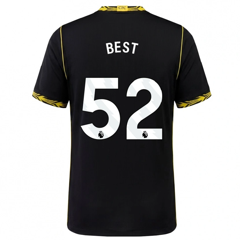 Danxen Mulher Camisola Kian Best #52 Preto Amarelo Alternativa 2026/27 Camisa