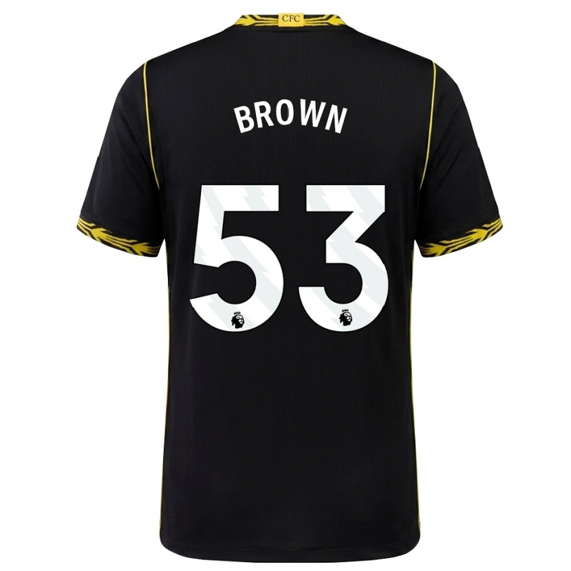 Danxen Mulher Camisola Lola Brown #53 Preto Amarelo Alternativa 2026/27 Camisa