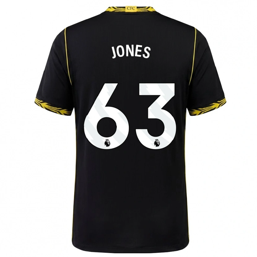 Danxen Mulher Camisola Vera Jones #63 Preto Amarelo Alternativa 2026/27 Camisa