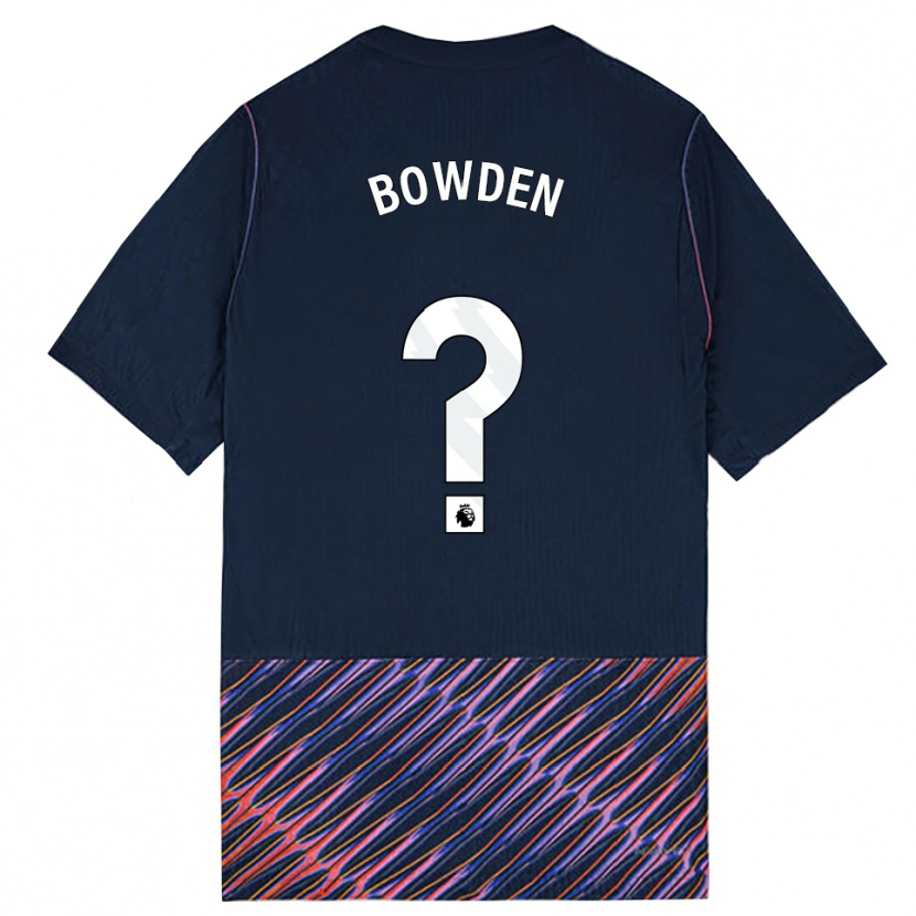 Danxen Mulher Camisola Jamie Bowden #0 Azul Real Branco Alternativa 2026/27 Camisa