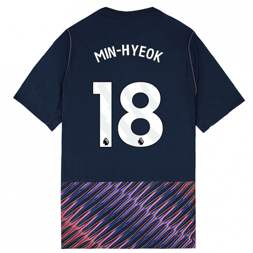 Danxen Mulher Camisola Min-Hyeok Yang #18 Azul Real Branco Alternativa 2026/27 Camisa