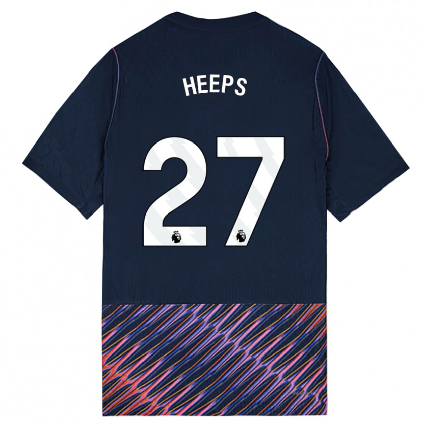 Danxen Mulher Camisola Eleanor Heeps #27 Azul Real Branco Alternativa 2026/27 Camisa