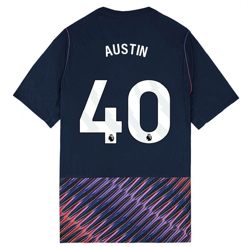 Danxen Mulher Camisola Brandon Austin #40 Azul Real Branco Alternativa 2026/27 Camisa