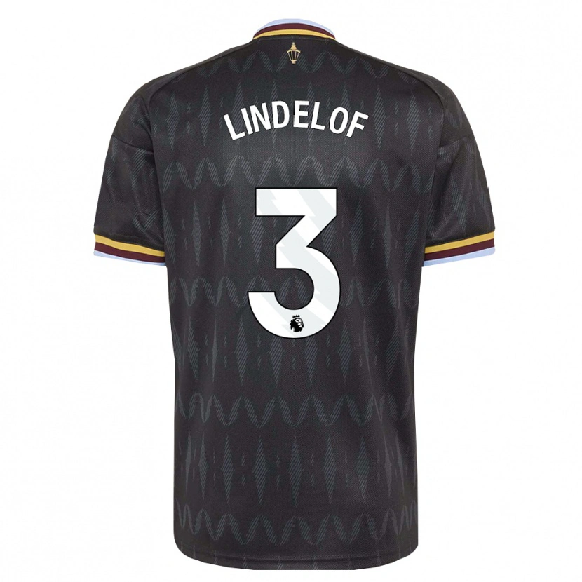 Danxen Mulher Camisola Victor Lindelöf #3 Cornflowerblue Preto Amarelo Alternativa 2026/27 Camisa