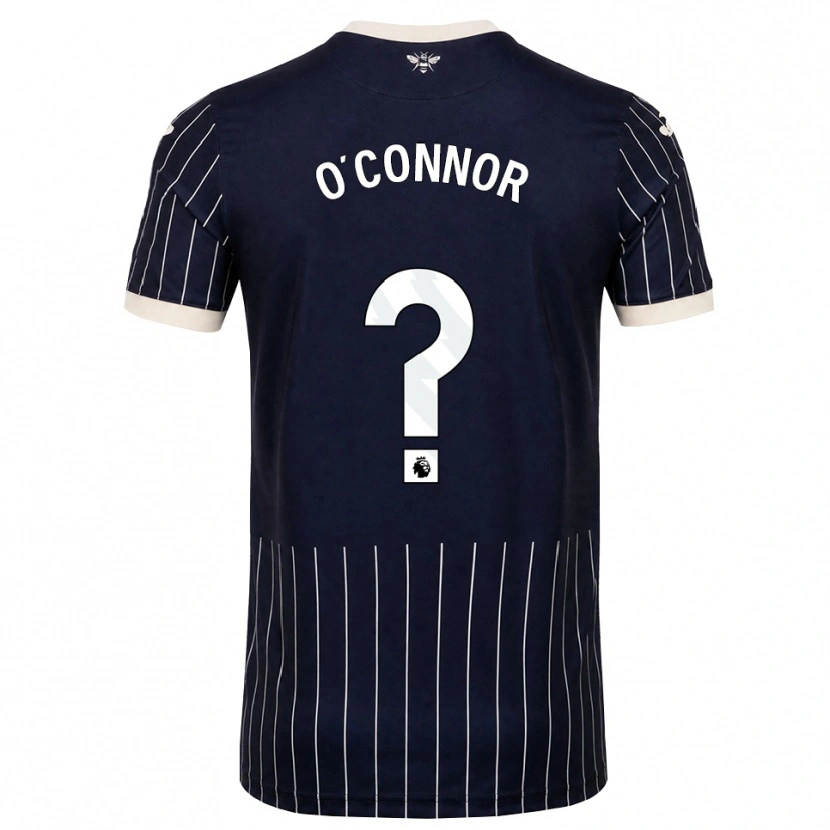 Danxen Mulher Camisola Donal O'connor #0 Preto Branco Alternativa 2026/27 Camisa