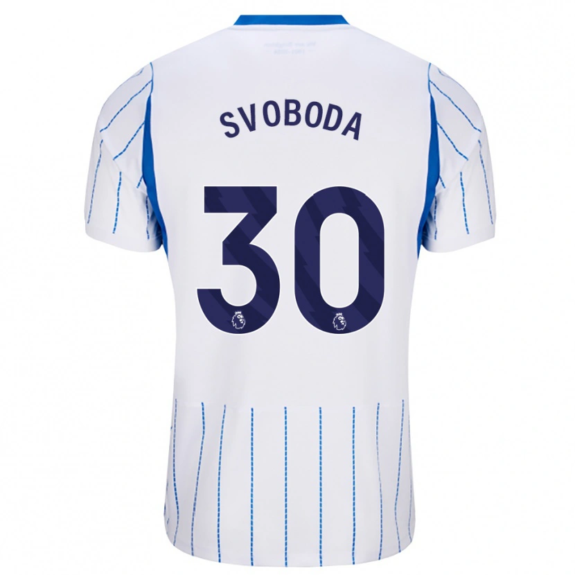 Danxen Mulher Camisola Michael Svoboda #30 Dodgerblue Branco Alternativa 2026/27 Camisa