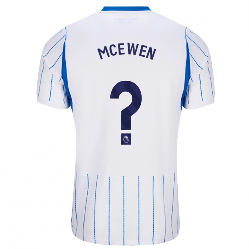 Danxen Mulher Camisola Grace Mcewen #0 Dodgerblue Branco Alternativa 2026/27 Camisa