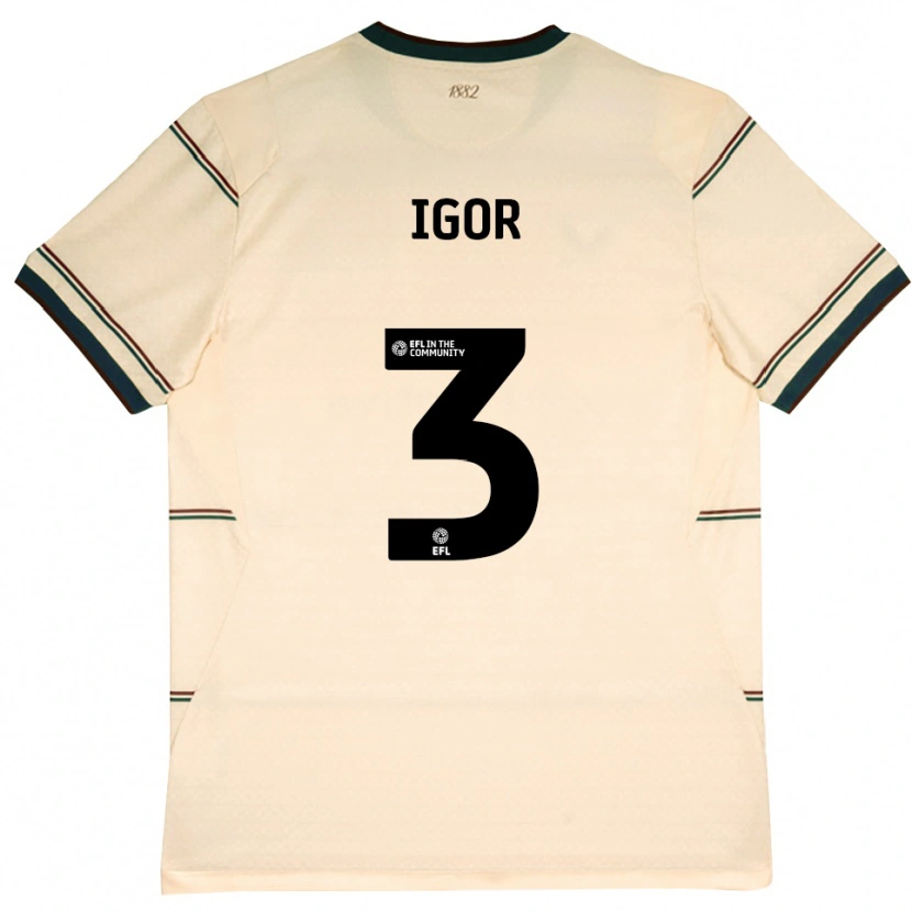 Danxen Mulher Camisola Igor Julio #3 Beige Borgonha Alternativa 2026/27 Camisa