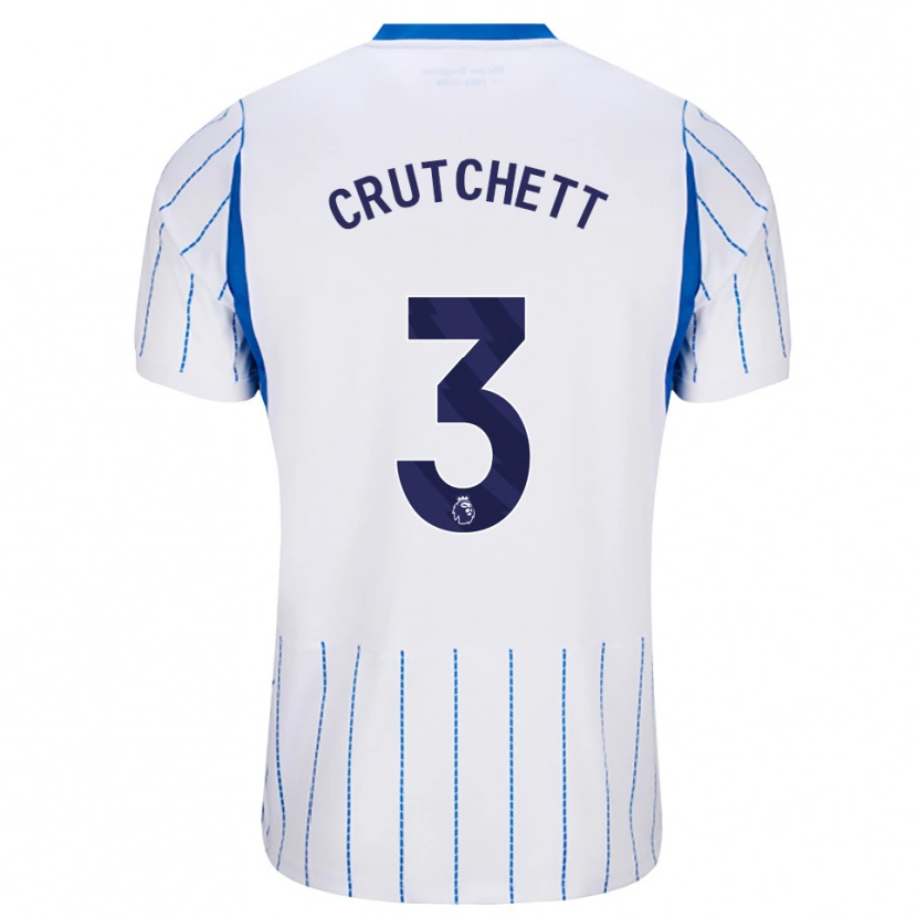 Danxen Mulher Camisola Liam Crutchett #3 Dodgerblue Branco Alternativa 2026/27 Camisa