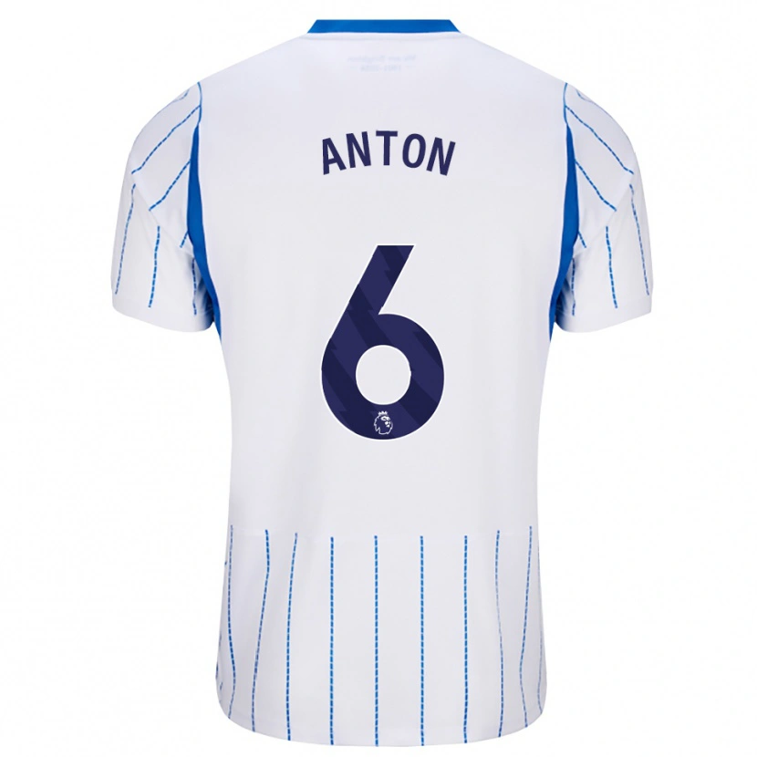 Danxen Mulher Camisola Anton Palmer #6 Dodgerblue Branco Alternativa 2026/27 Camisa