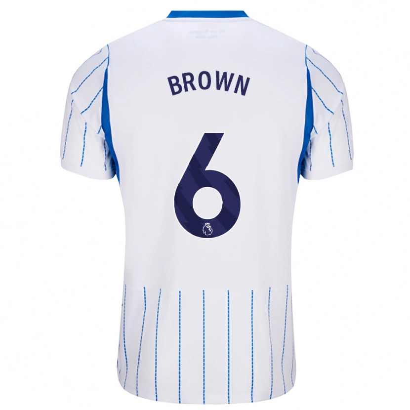 Danxen Mulher Camisola Harrison Brown #6 Dodgerblue Branco Alternativa 2026/27 Camisa