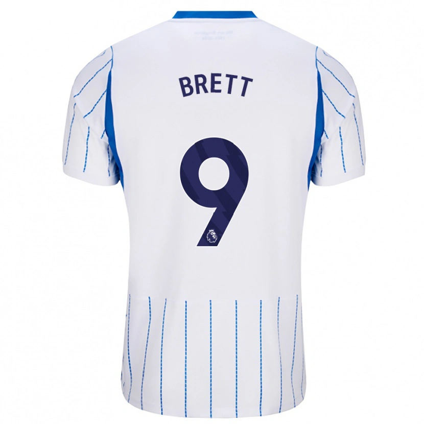 Danxen Mulher Camisola Adam Brett #9 Dodgerblue Branco Alternativa 2026/27 Camisa