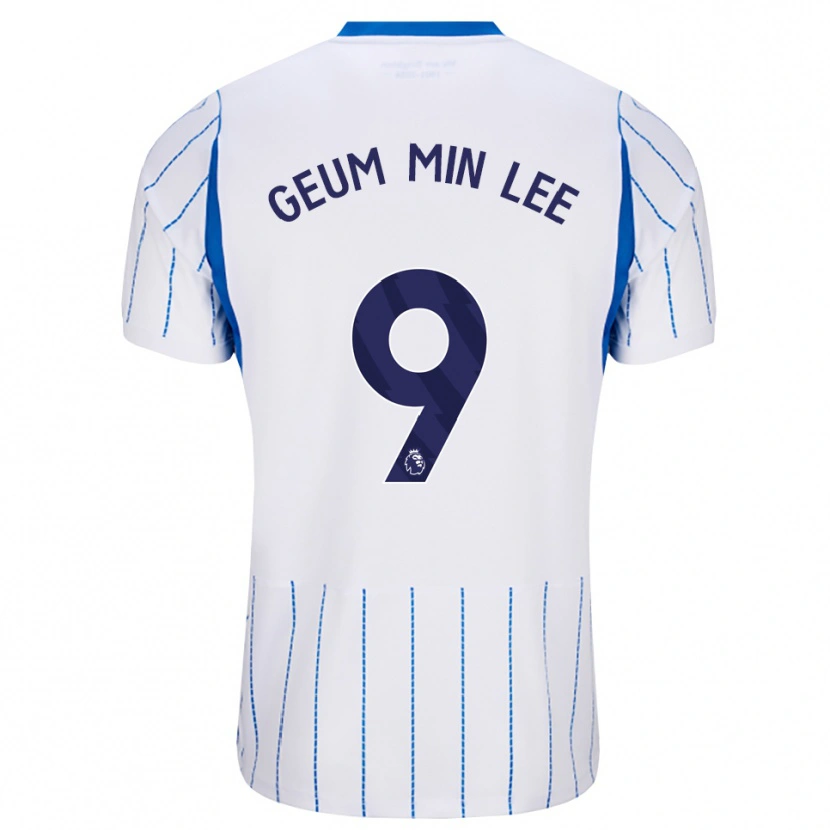 Danxen Mulher Camisola Lee Geum-Min #9 Dodgerblue Branco Alternativa 2026/27 Camisa