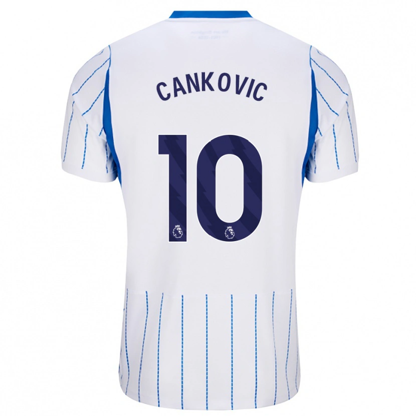 Danxen Mulher Camisola Jelena Čanković #10 Dodgerblue Branco Alternativa 2026/27 Camisa