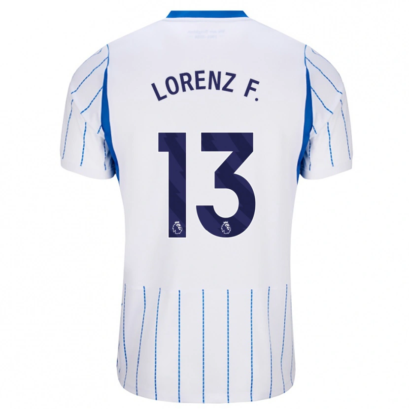 Danxen Mulher Camisola Lorenz Ferdinand #13 Dodgerblue Branco Alternativa 2026/27 Camisa