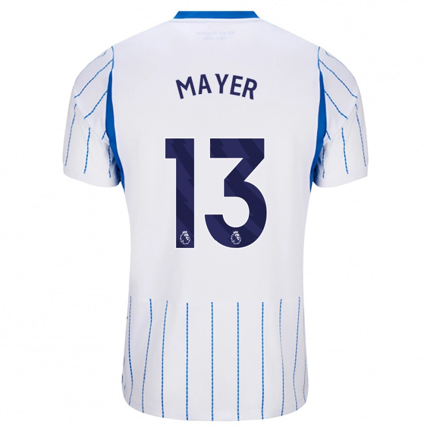 Danxen Mulher Camisola Oliver Mayer #13 Dodgerblue Branco Alternativa 2026/27 Camisa