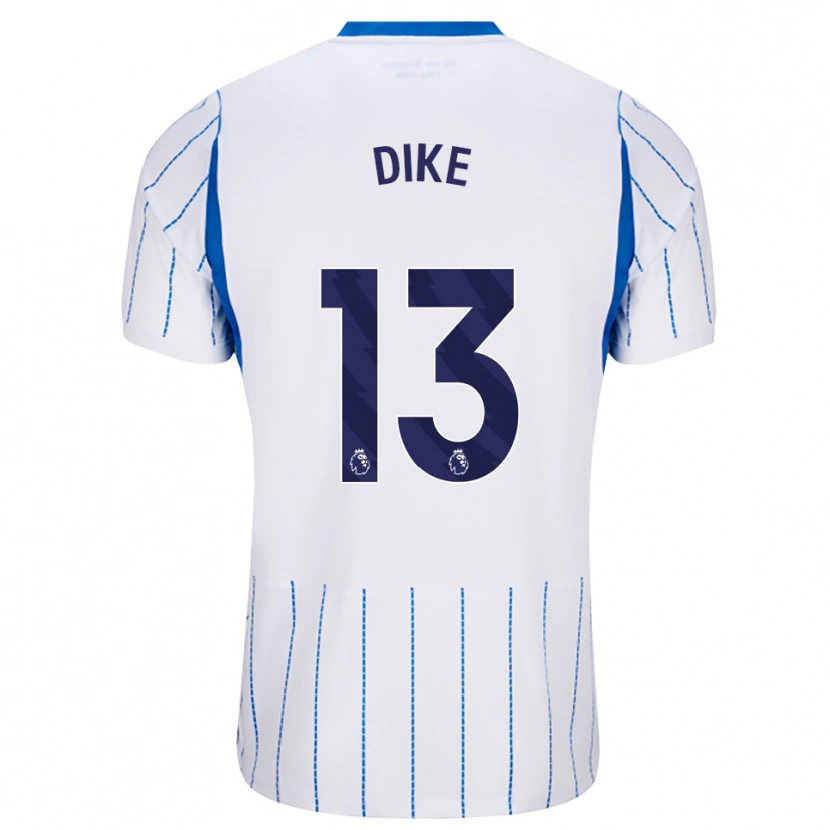 Danxen Mulher Camisola Michael Dike #13 Dodgerblue Branco Alternativa 2026/27 Camisa
