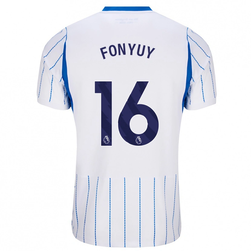 Danxen Mulher Camisola Aedan Fonyuy #16 Dodgerblue Branco Alternativa 2026/27 Camisa