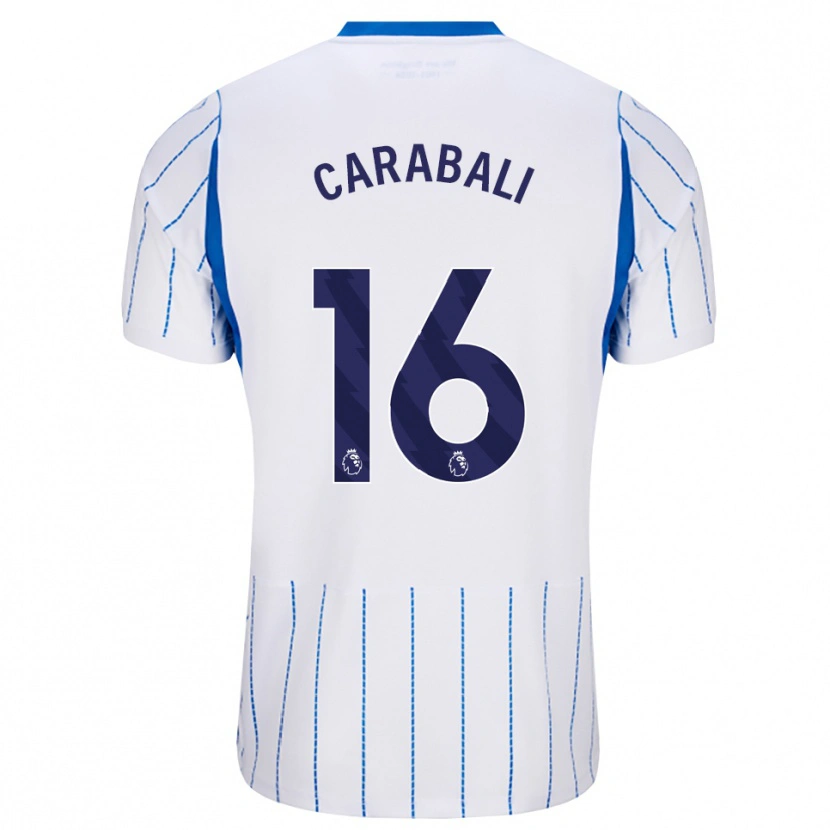 Danxen Mulher Camisola Jorelyn Carabalí #16 Dodgerblue Branco Alternativa 2026/27 Camisa