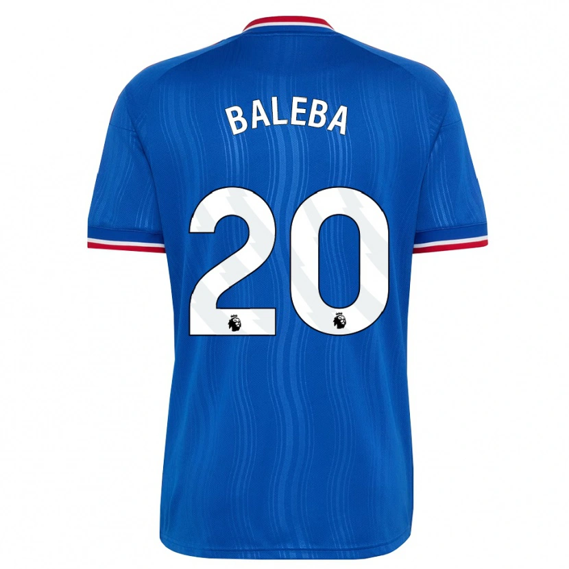 Danxen Mulher Camisola Carlos Baleba #20 Azul Branco Vermelho Alternativa 2026/27 Camisa