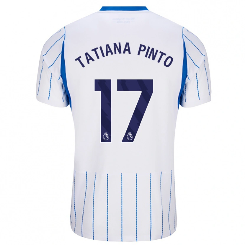 Danxen Mulher Camisola Tatiana Vanessa Ferreira Pinto #17 Dodgerblue Branco Alternativa 2026/27 Camisa