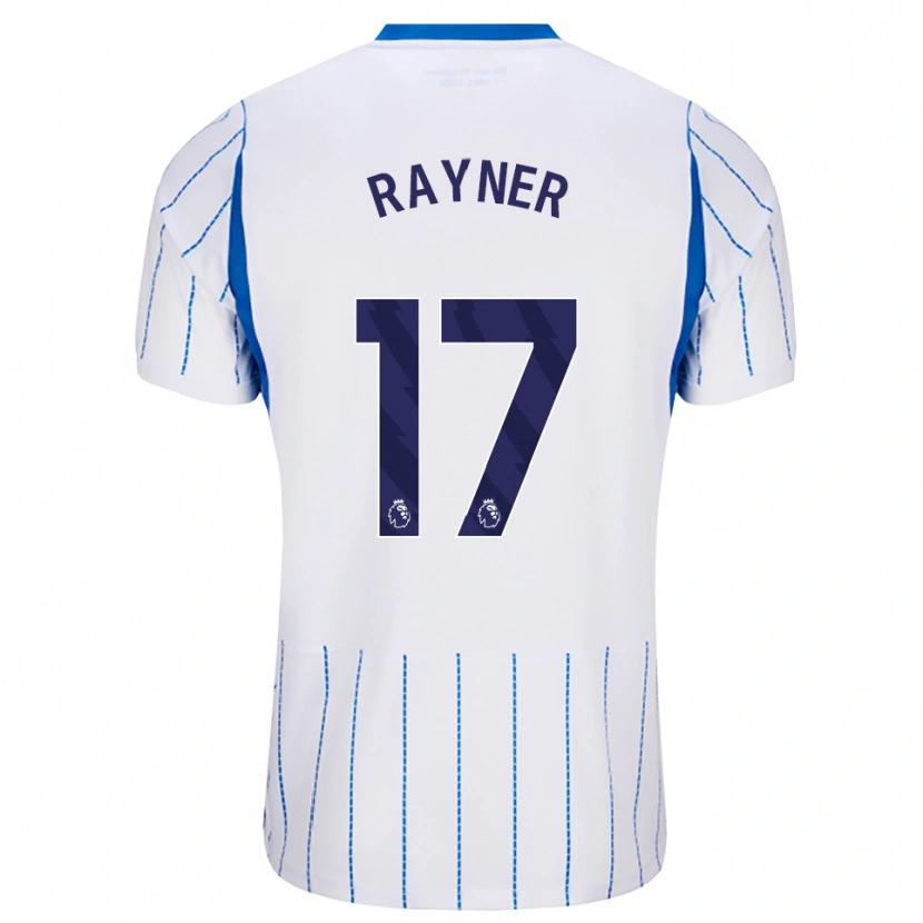 Danxen Mulher Camisola Bex Rayner #17 Dodgerblue Branco Alternativa 2026/27 Camisa