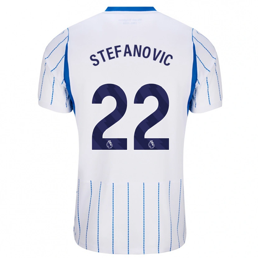Danxen Mulher Camisola Dejana Stefanović #22 Dodgerblue Branco Alternativa 2026/27 Camisa