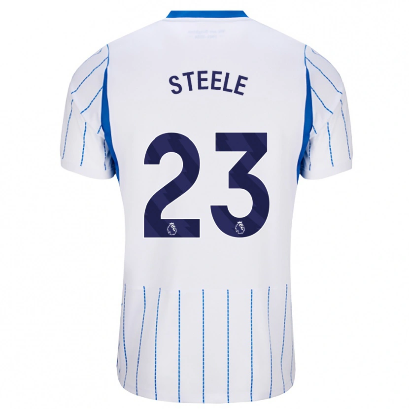 Danxen Mulher Camisola Jason Steele #23 Dodgerblue Branco Alternativa 2026/27 Camisa