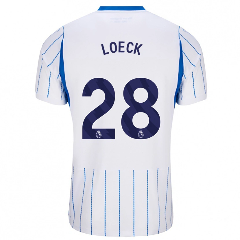 Danxen Mulher Camisola Melina Loeck #28 Dodgerblue Branco Alternativa 2026/27 Camisa