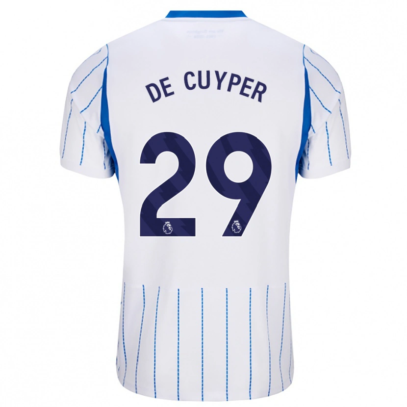 Danxen Mulher Camisola Maxim De Cuyper #29 Dodgerblue Branco Alternativa 2026/27 Camisa