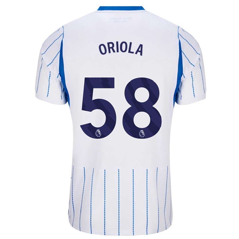 Danxen Mulher Camisola Nehemiah Oriola #58 Dodgerblue Branco Alternativa 2026/27 Camisa