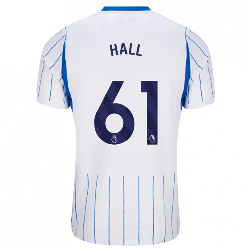 Danxen Mulher Camisola Steven Hall #61 Dodgerblue Branco Alternativa 2026/27 Camisa