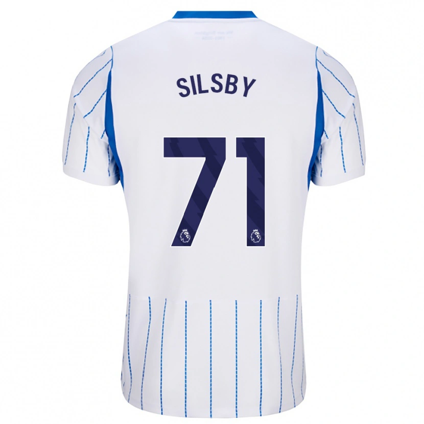 Danxen Mulher Camisola Tyler Silsby #71 Dodgerblue Branco Alternativa 2026/27 Camisa